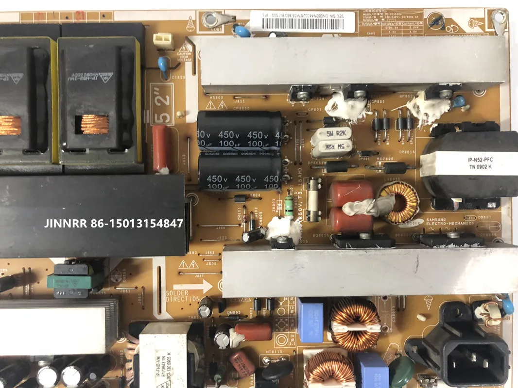 Original LA52B620R3F la52b750u1f LCD TV power board i52f1/2_ 9SS BN44-00267A BN44-00287A 100% easy to use after testing