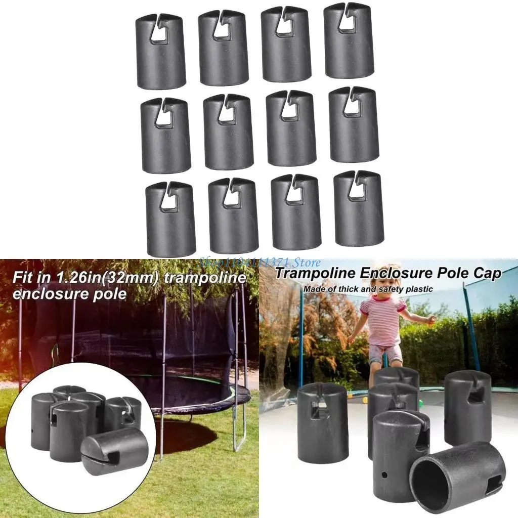 P9FC 12 Lotes Trampolines Cubierta tapa varilla Tipo pesado Marcas salto reemplazo para asegurar anetos