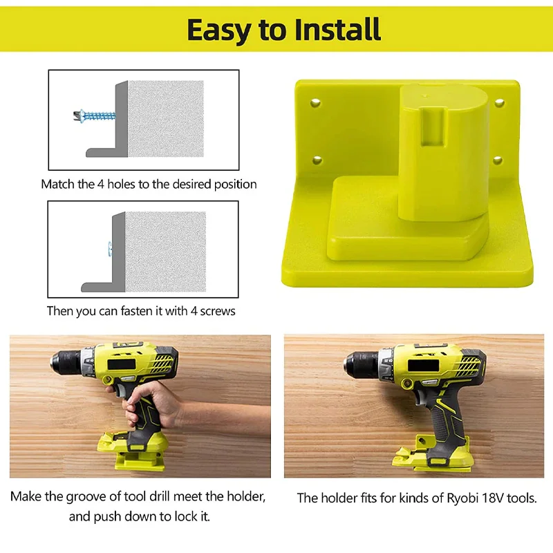 Imagem -02 - Bateria Adaptador Broca para Ryobi Titular Mount Dock Mala Case Ferramentas Elétricas Acessórios de Armazenamento 18v 210packs