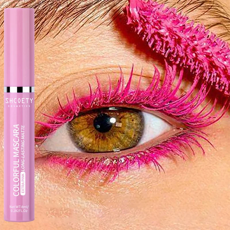 Kleurrijke Mascara Curling Dikke Wimpers Gekleurde Mascara Waterdichte Sneldrogende Wimpers Dieptepunt Make-Up Feestmake-Up