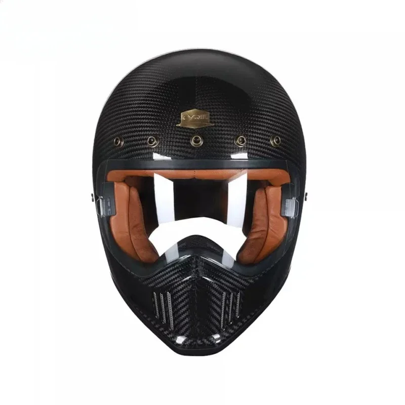 Full Face Retro Vintage Helmet Summer Tactical Motorcycle Helmet Moto Racing Helmets