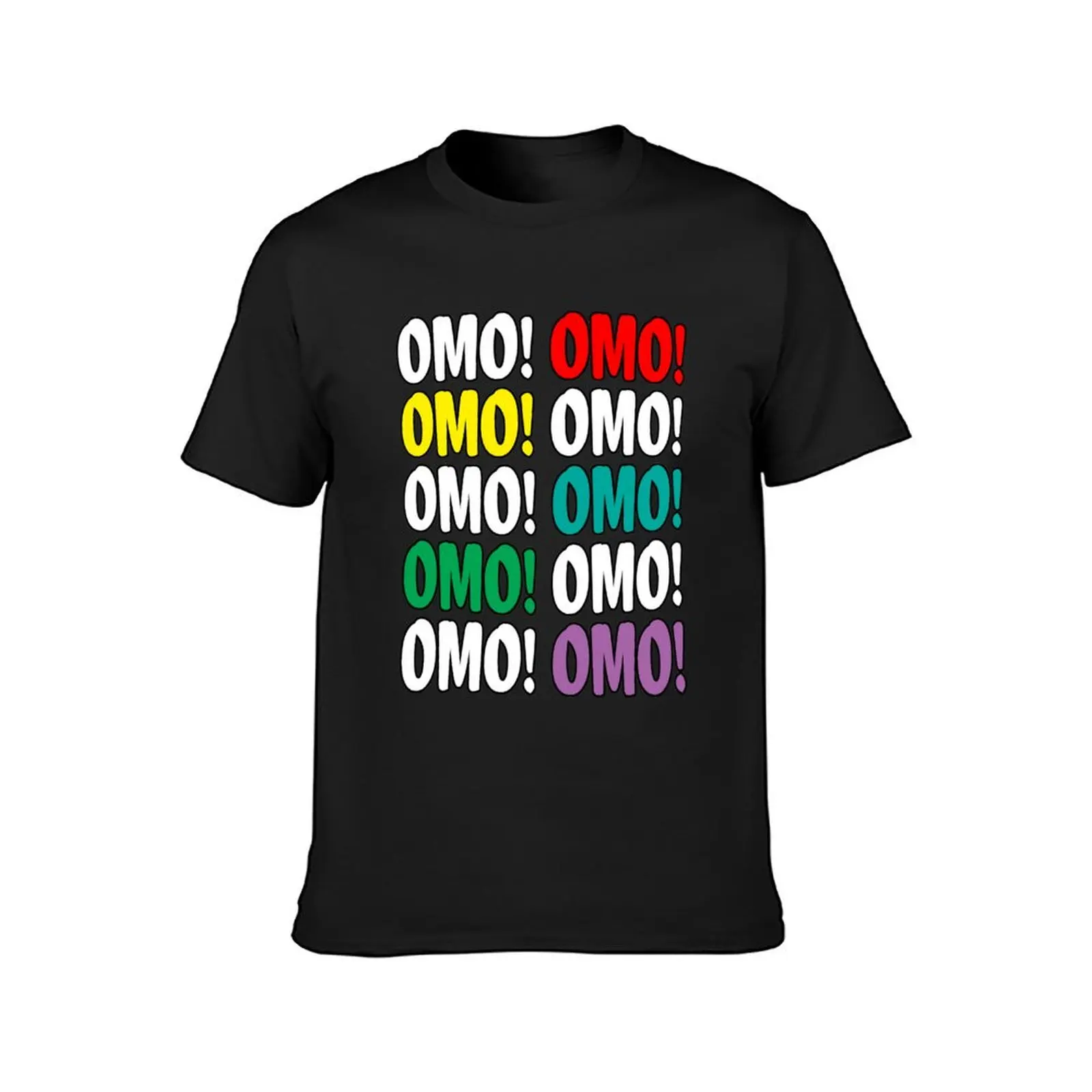 Omo! Korean Phrase T-Shirt plus size tops quick drying kawaii clothes Short sleeve tee mens clothing