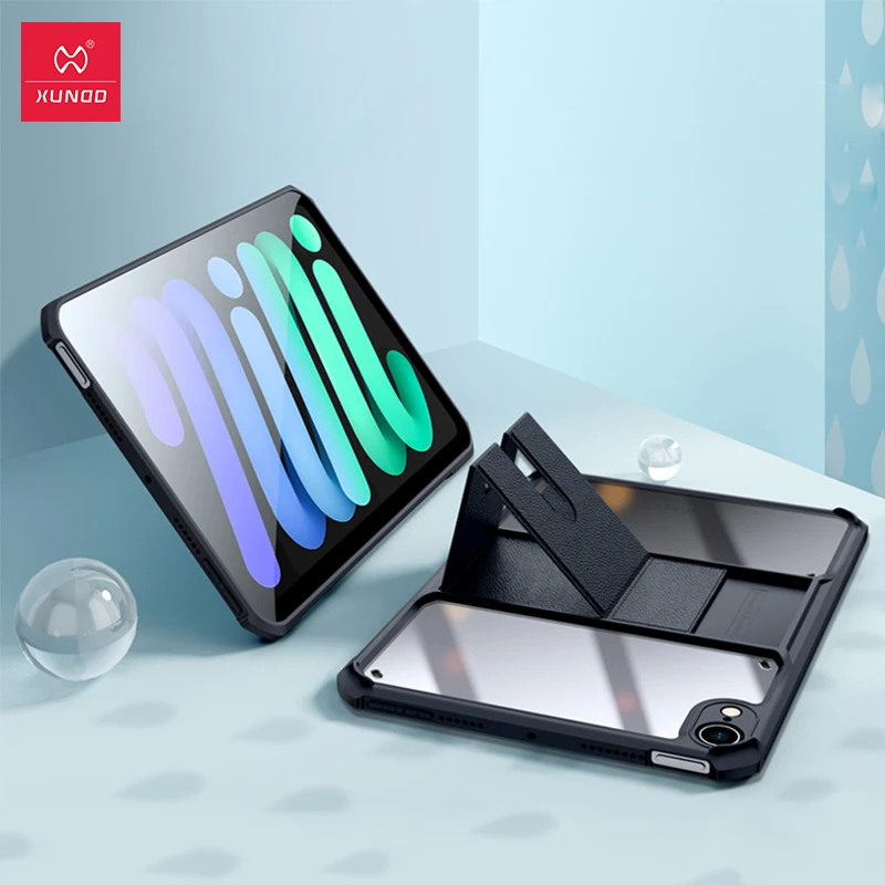 Xundd-태블릿 커버 케이스, 접이식 스탠드 포함, 아이패드용, 아이패드 미니 4 5 6, 아이패드 10.2 2022 용, 아이패드 에어 4 5 8 세대 미니 6 용 케이스