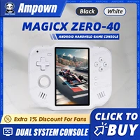 Consola de juegos portátil AMPOWN ZERO 40, pantalla multitáctil IPS de 4 pulgadas, Android A133P Magicx Zero40, WiFi, compatible con Motor de vibración para NDS