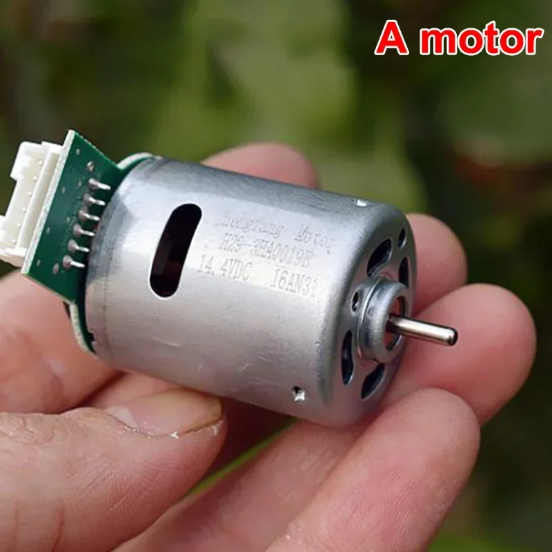 Micro RS-365 Carbon Brush Motor Dual Shaft DC 12V-24V 14.4V 15V 18V High Speed Strong Magnetic for Sweeper Robot Cleaner Printer