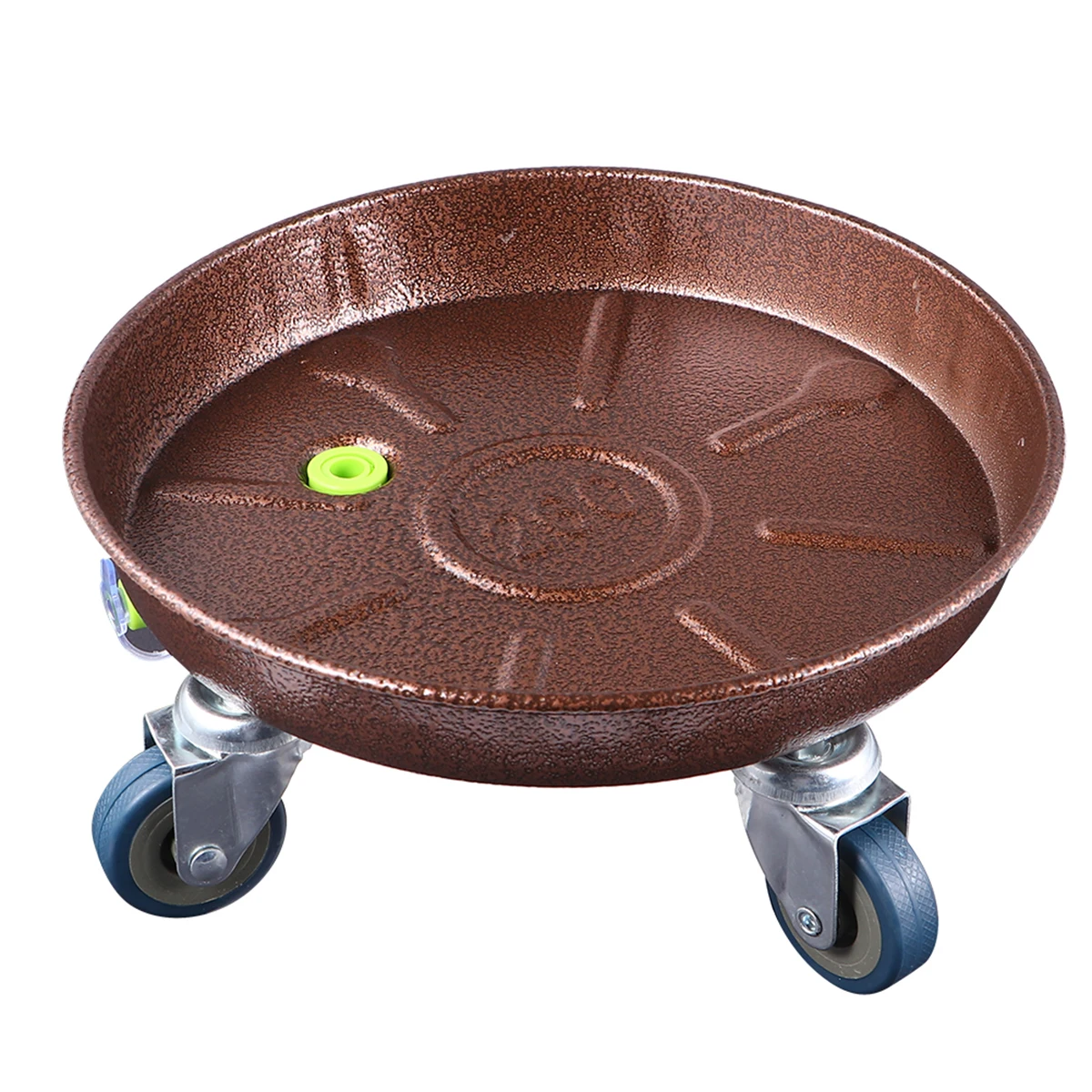 

Metal Flower Pot Tray Durable Iron Plant Stand Wheels Thickened Design Garden Home Use Plant Rack Potted