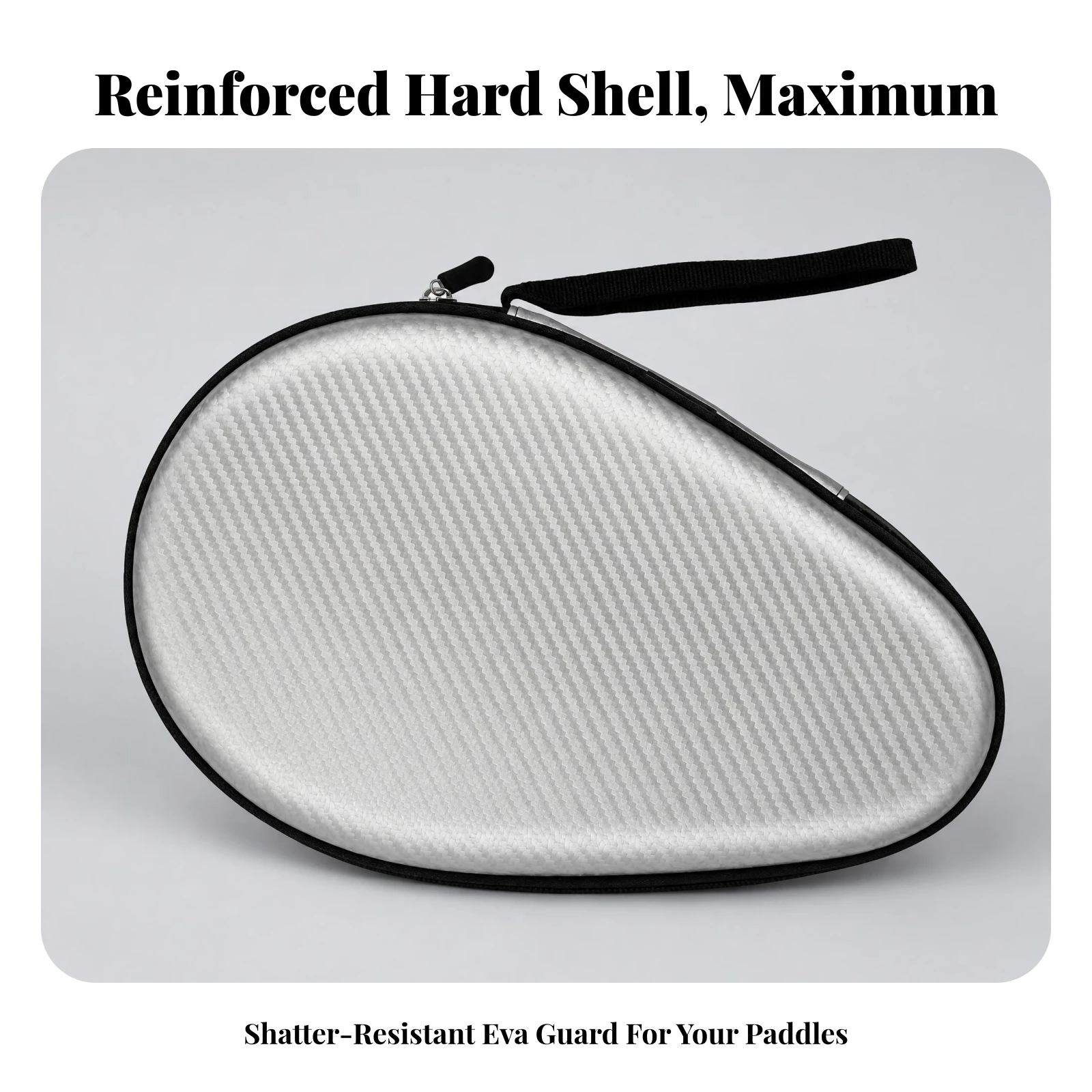 

Table Tennis Paddle Case Portable Hard Shell Table Tennis Case Table Tennis Racket Storage Bag Textured Finish