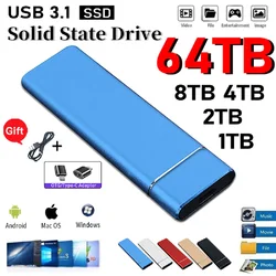 Original High-speed External Hard Drive 1TB  Mobile Solid State Drive 500GB Portable SSD USB 3.1 Type-C for Laptop Mac Notebook