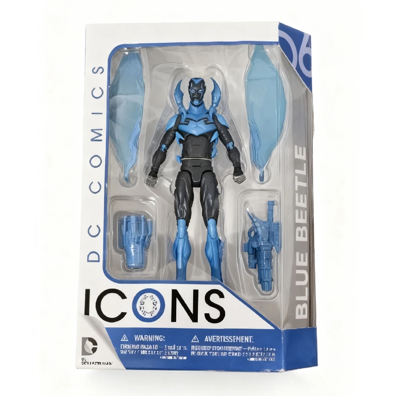 

Коллекционные значки постоянного тока, серия комиксов, партия из 2 штук — фигурки синего жука, 6 дюймов, экшн-фигурки, игрушки для детей, подарок, фильмы постоянного тока