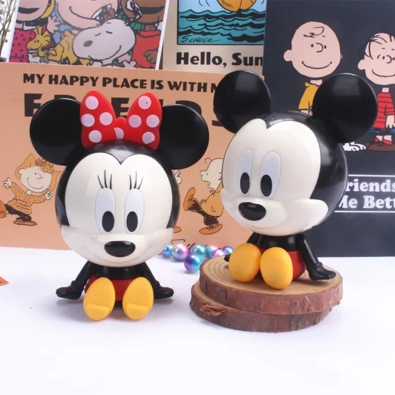 Disney Mickey Minnie Mouse Toy Cake Decoration Cartoon Anime Model Figurines Kids Birthday Party Home Office Desk Ornaments Gift