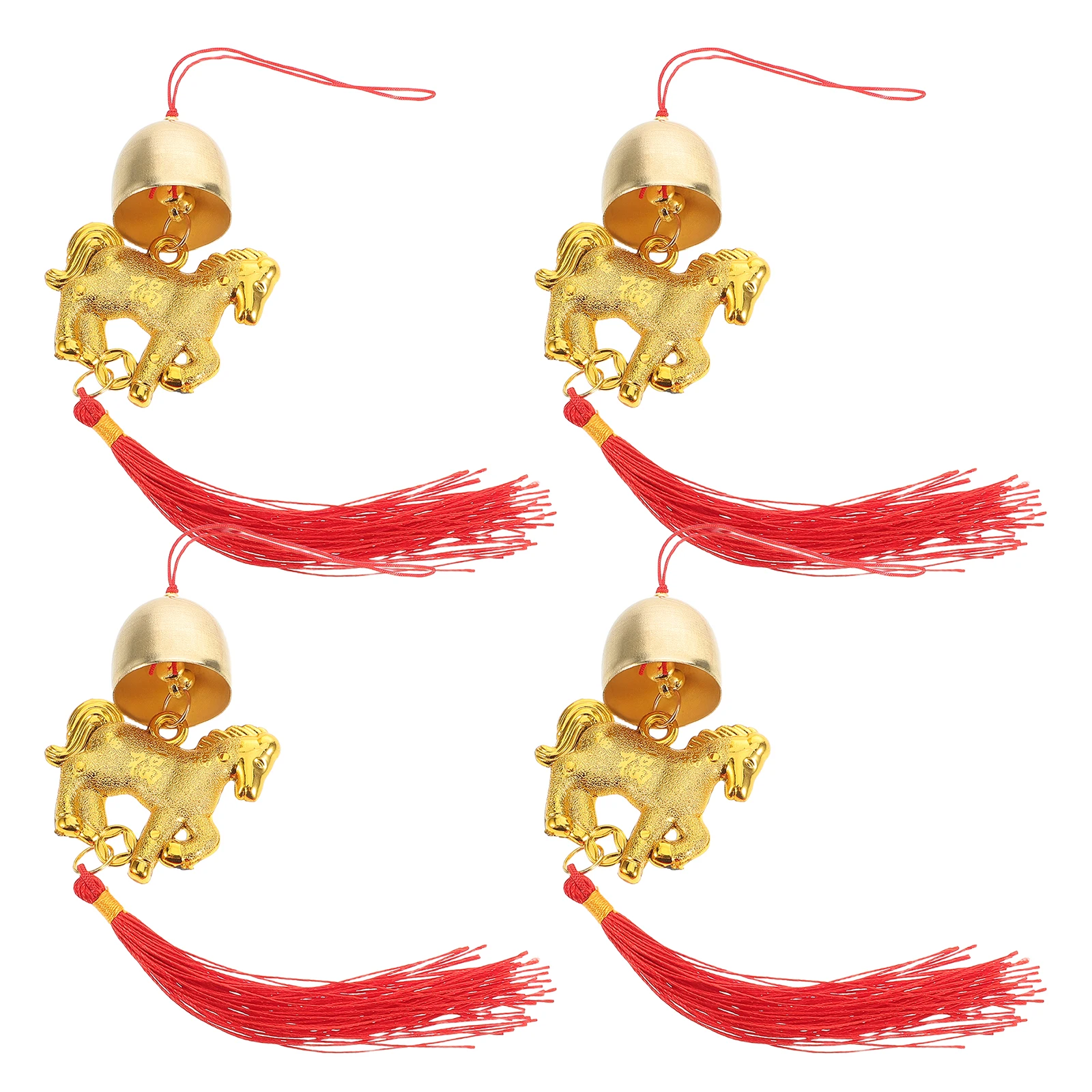 

4 Pcs Year of The Horse Hanging Ornaments Chinese New Pendant 2026 Decorations Lucky