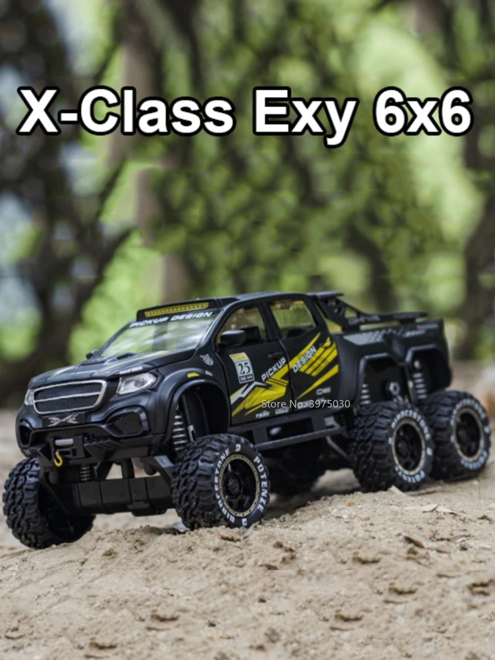 

Модель игрушечного автомобиля 1/28 X-Class Exy 6X6, поднятая под давлением модель автомобиля со звуком, заднее колесо, Игрушечная модель автомобиля, модель телефона