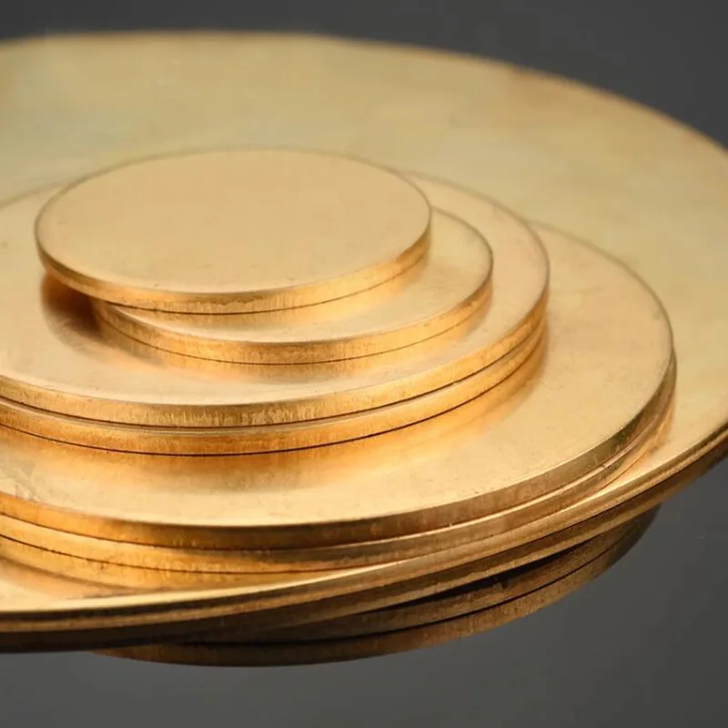 Brass Round Sheet Plate 2mm 5mm 10mm 15mm 20mm 25mm 30mm 35mm 40mm 45mm 50mm 60mm 70mm 80mm 100mm 120mm 150mm 200mm