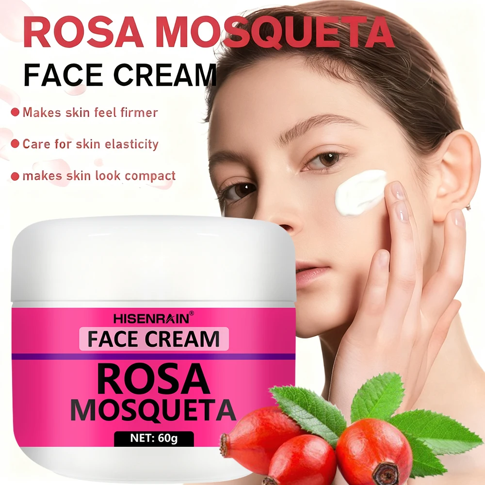 مجموعة HISENRAIN Rosehip Skincare: مجموعة مصل الترطيب وكريم الترطيب - مضاد للشيخوخة، رطوبة 24 ساعة، مجموعة تفتيح. #6