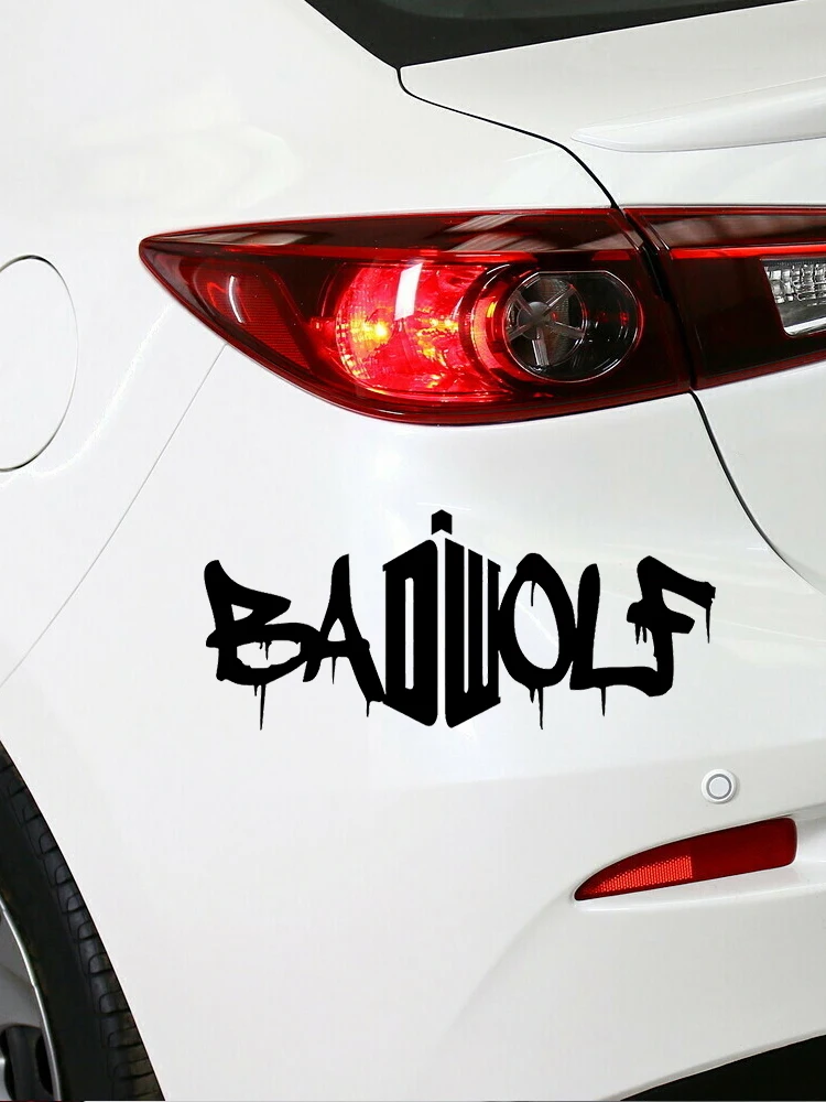 CK22112# Die-Cut Vinyl Decal for Bad Wolf Car Sticker Waterproof Auto Decors on Bumper Window Laptop