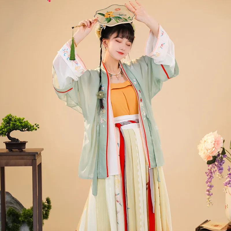 

Yourqipao Summer 2023 Song Dynasty Hanfu Improved Ancient Costume Cosplay Show Chinese Traditional Style Hanfu Dress for Women