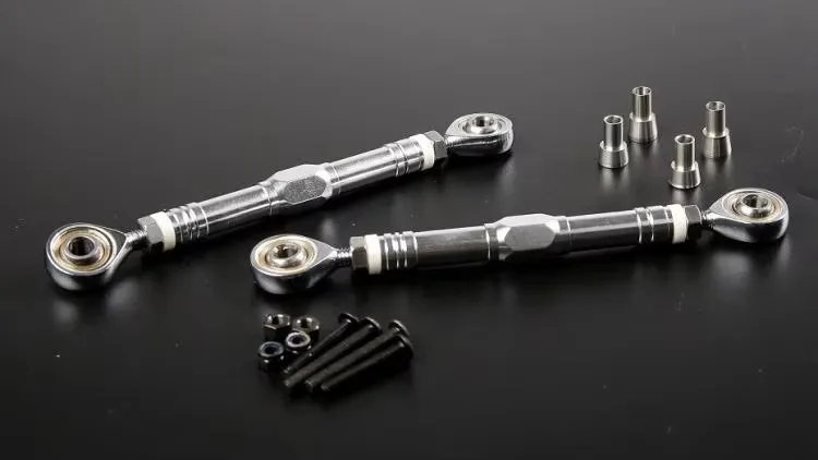 CNC machining all-metal steering rods for ROFUN ROVAN HPI BAJA 5B 5T 5SC