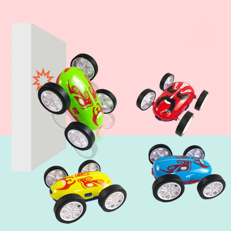 

Creative Features Face Double-sided Inertia Car Double-sided Dumper Car Mini Fall-resistant 360 Steering Children's Toy Car