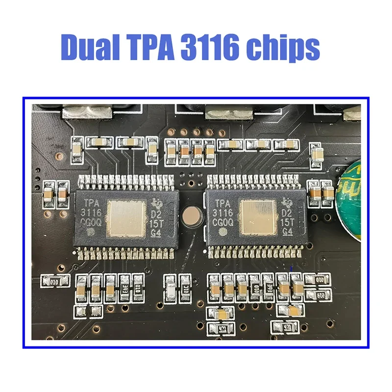 2*50W+100W Bluetooth 5.0 Power Amplifier TPA3116D2 Board Subwoofer 2.0/2.1 Class D Home Theater Audio Stereo Equalizer USB Amp