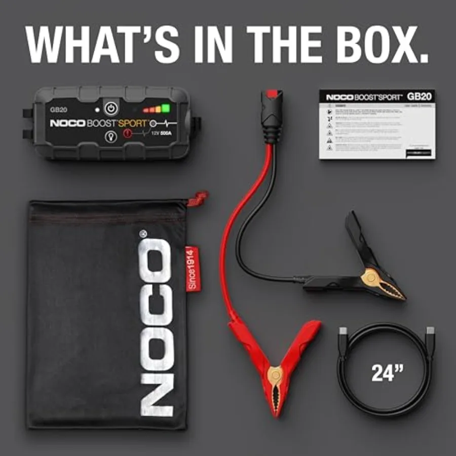 Boost GB20: 500A UltraSafe Jump Starter 12V بطارية ليثيوم معززة صندوق الانتقال المحمول مع بنك الطاقة المدمج والطائر C #6