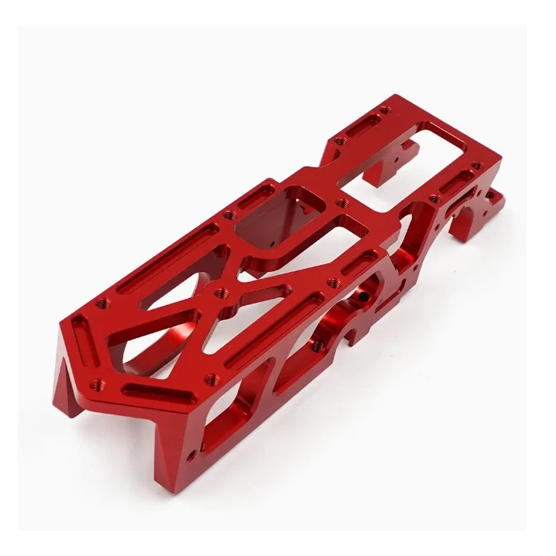 Custom Red Anodized CNC Machined Billet Aluminum Engine Motor Mount Bracket for High Performance Automotive Parts