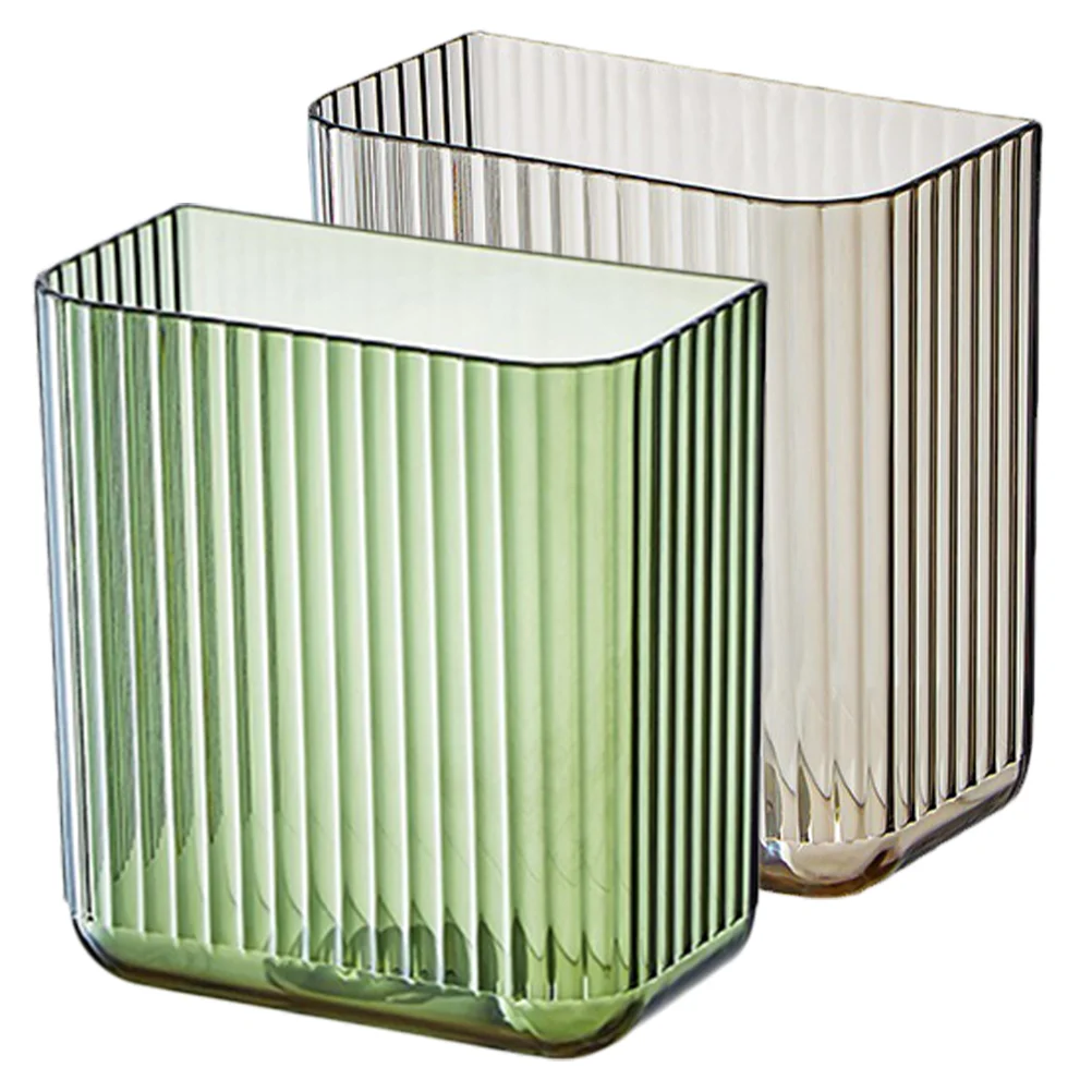 2 Pcs Wall Mounted Remote Control Box Family Share Storage Holder Adhesive Pen Organizer Rack Wall-mounted Case