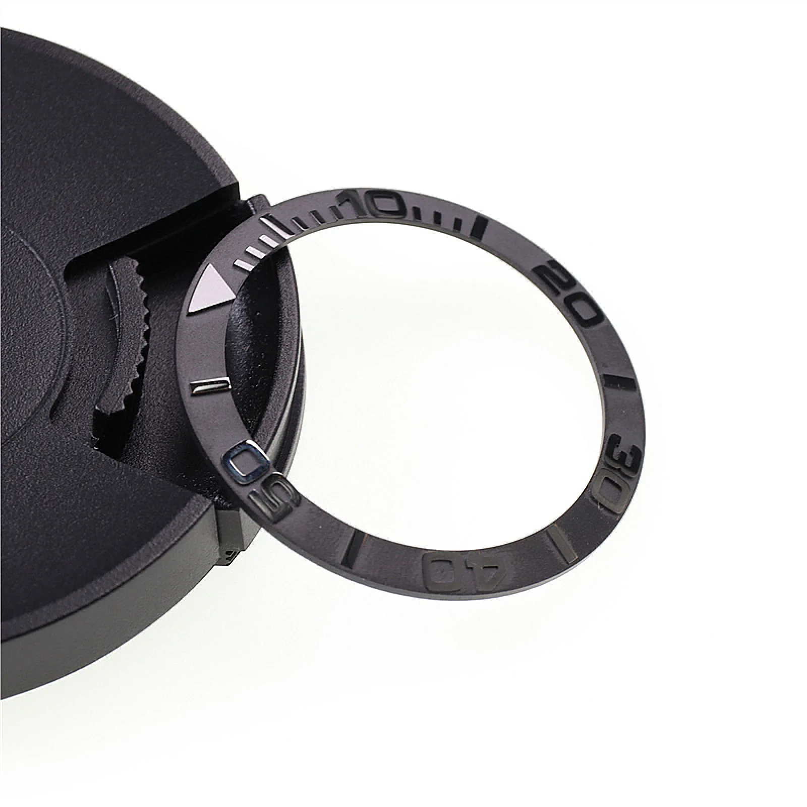 고급 38mm 세라믹 베젤 인서트 요트 마스터 스타일 시계 링 시계 베젤 (SKX007 SKX009 시계용) 손목시계 부품