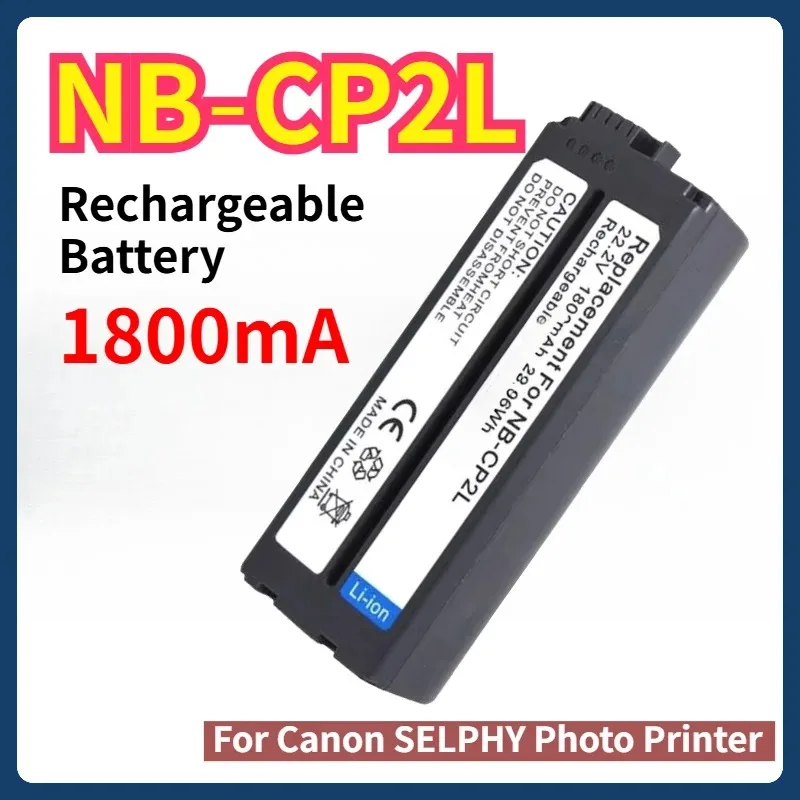 NB‑CP2L 1800mAh for Canon SELPHY CP Series Photo Printer CP800 CP1200 CP1300 CP1500 Rechargeable Battery