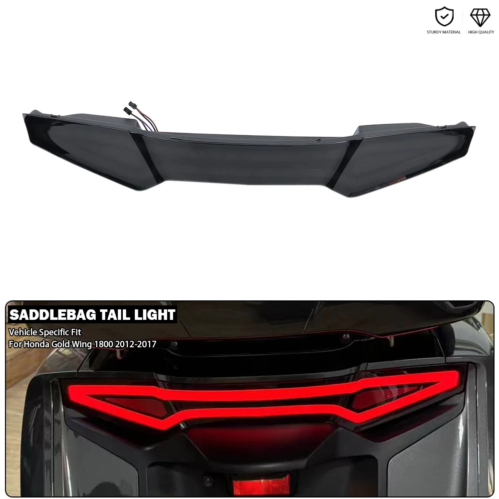 Rear Saddlebag Running Turn Signal Brake Light Tail Lamp Assembly Fit For Honda Gold Wing 1800 Goldwing 32126-MCA-S400 2012-2017