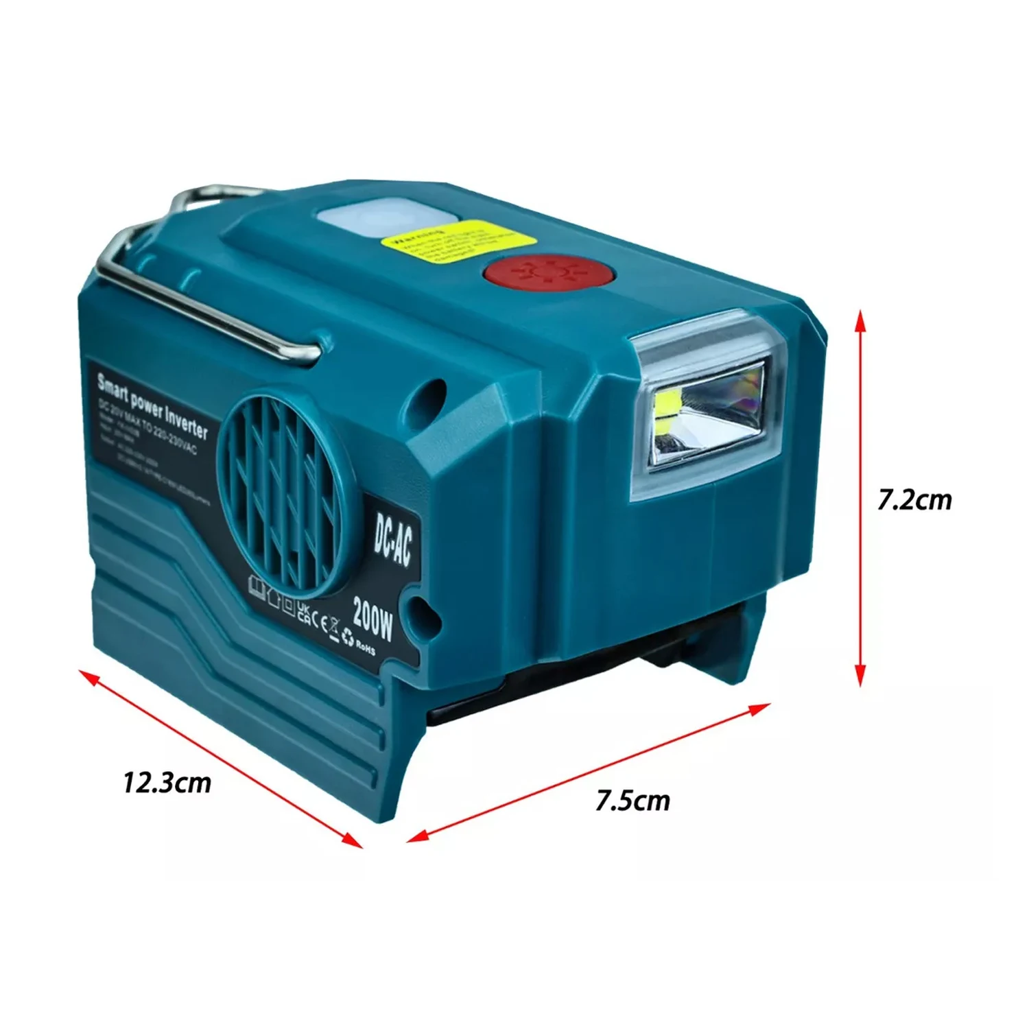 Imagem -04 - Conversor de Adaptador de Bateria para Makita Ferramenta Elétrica com Ganchos de Elevação Porta Usb tipo c 220v