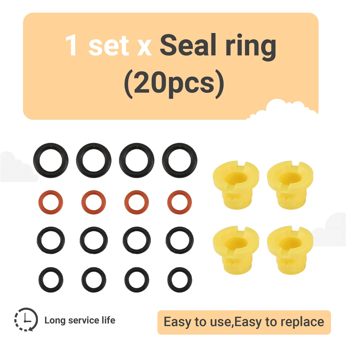 O-Ring for Hose Nozzle Spare O-Ring Seal 2.640-729.0 Rubber O-Ring Pressure Washer for K2 K3 K4 K5 K6 K7