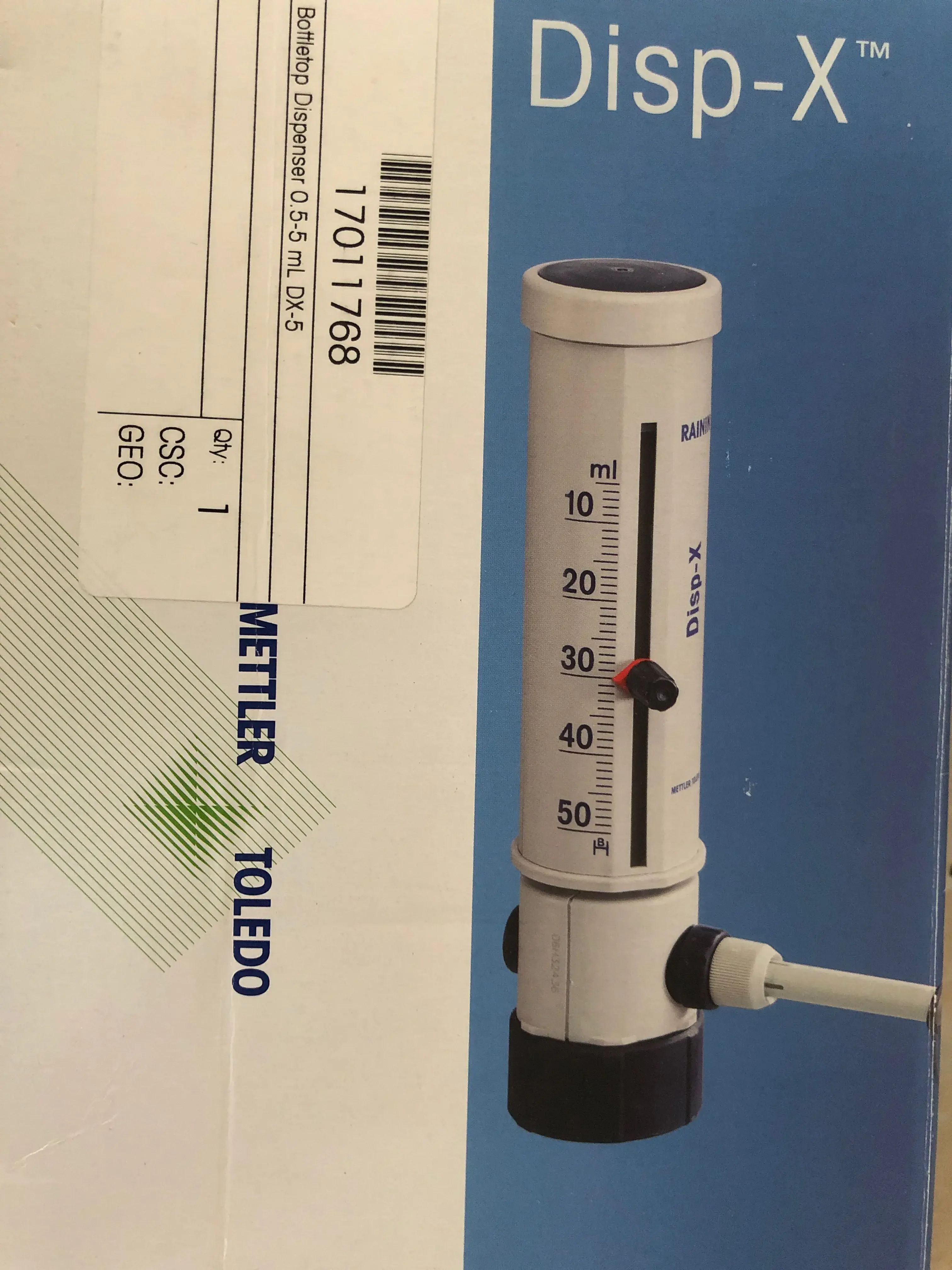 

RAININ Ruining Pipette 17011768 Disk-X 0.5-5 ml Mettler Pipette Promotion