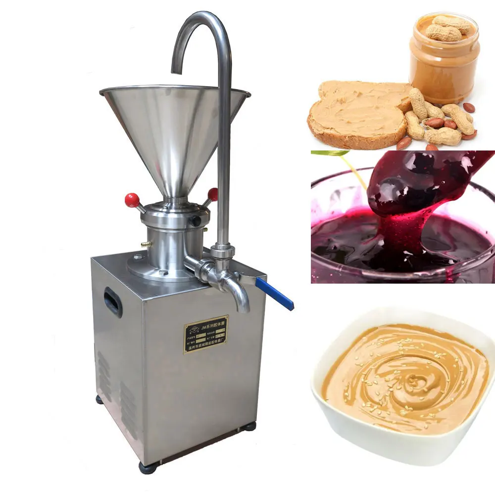 Small-business JMC60 Colloid Mill 304 Stainless Steel Multi-functional Food Peanut Sesame Chili Sauce Nut Butter Colloidal Mill