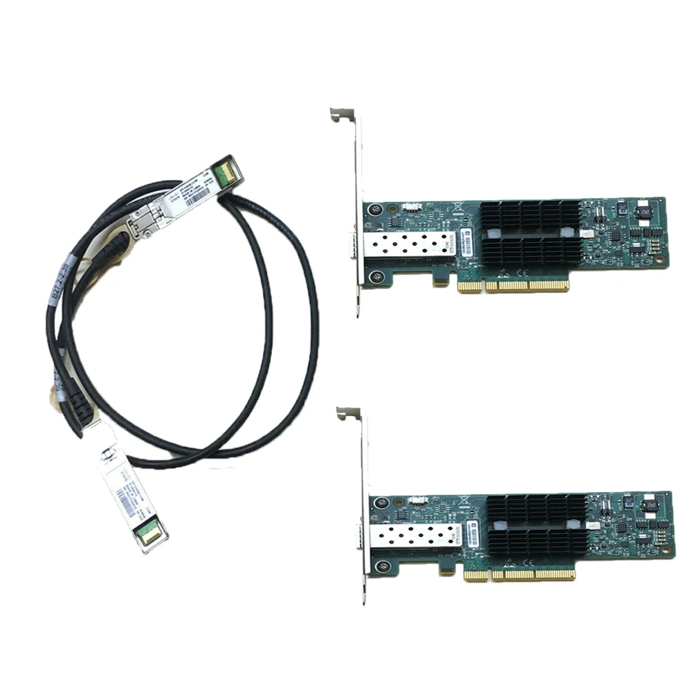 

2PCS MNPA19-XTR 10GB Mellanox ConnectX-2 10Gbe 1m SFP+ Cable Network Card