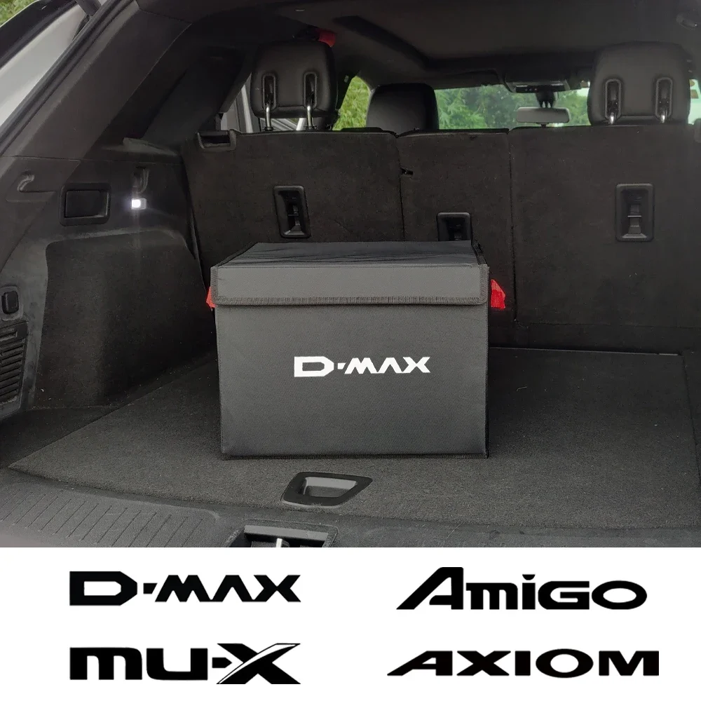 Car Trunk Organizer Storage Box For Isuzu AMIGO Axiom D-MAX MU-X Panther Pickup Truck Rodeo 4WD Wasp Ddi VGS 4X4 Car Accessories