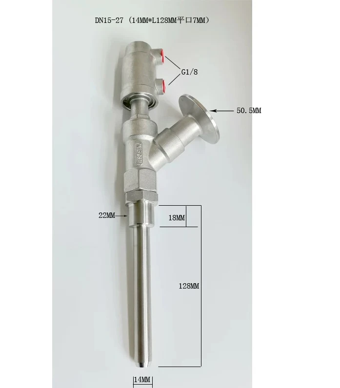 

DN15-27 stainless steel pneumatic filling valve for filling machine linear