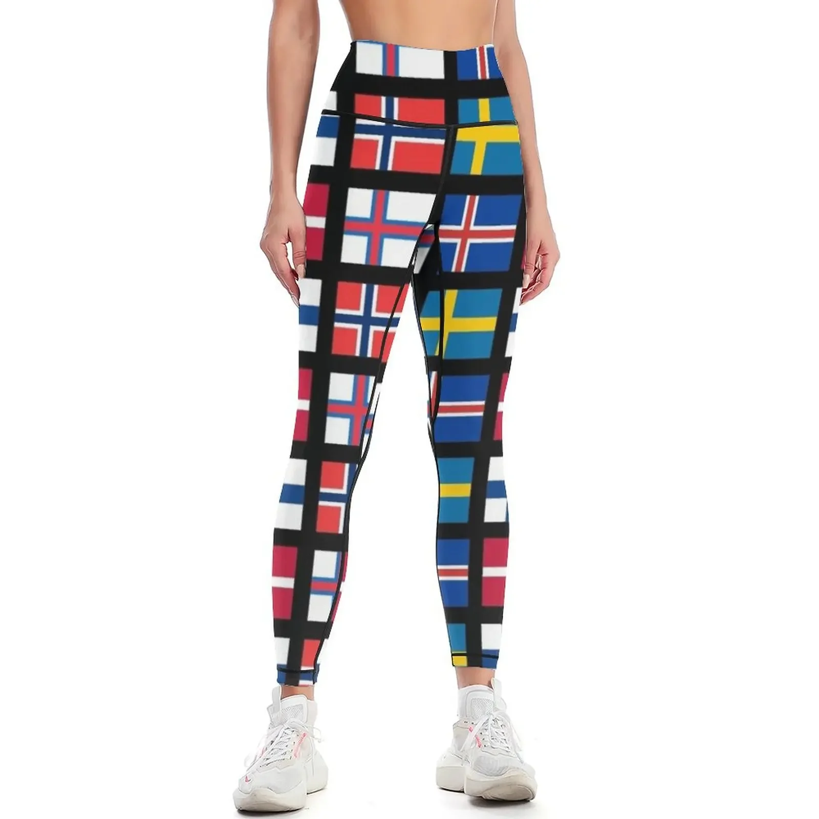 Scandinavian flags Leggings joggers for Women's sports pants Sportswear woman gym Sports pants for Womens Leggings
