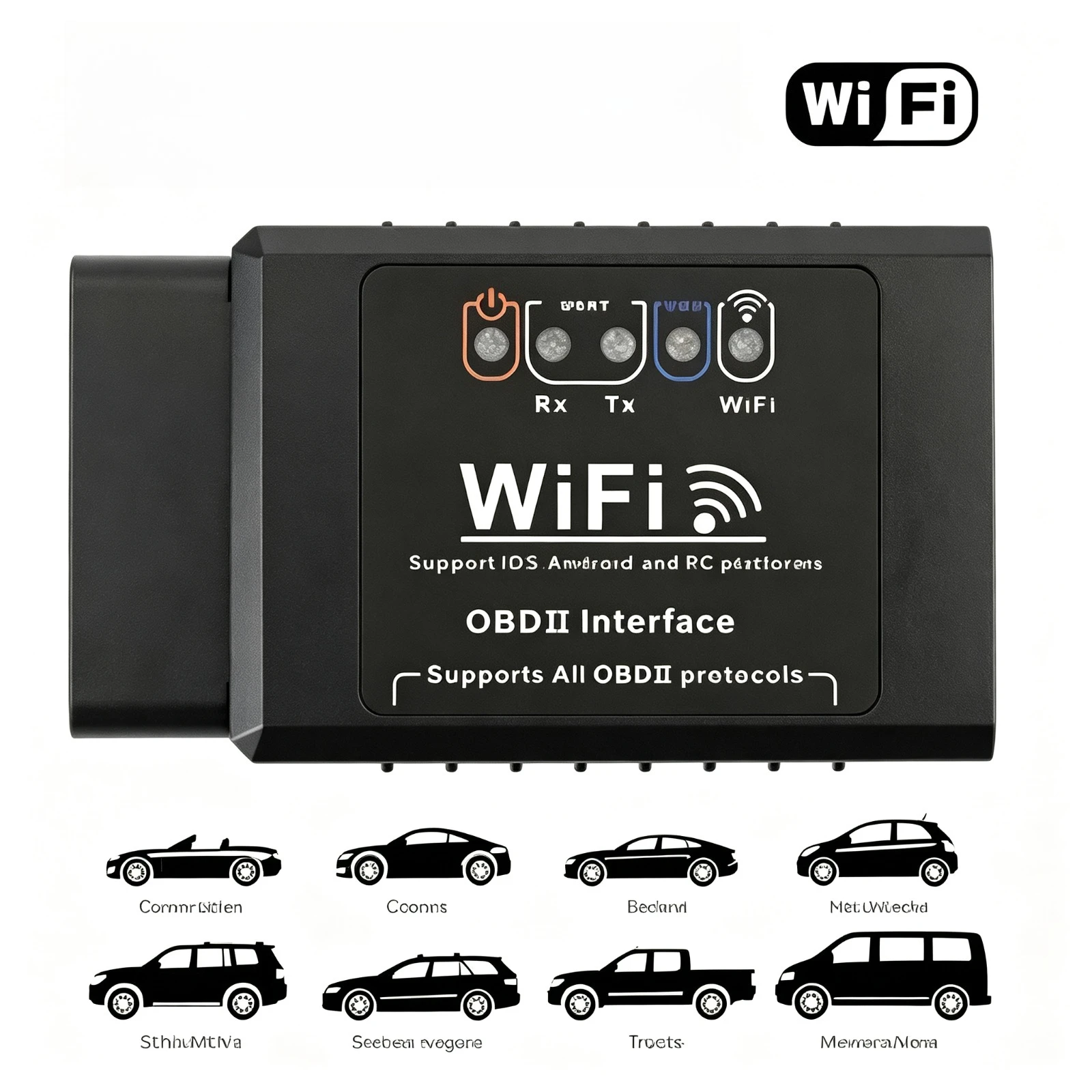 ELM327 WiFi OBD2 Code Reader Scanner Car Diagnostic Tools V1.5 WIFI For Android/IOS OBD 2 Car Diagnostic OBD2 Interface Adapter