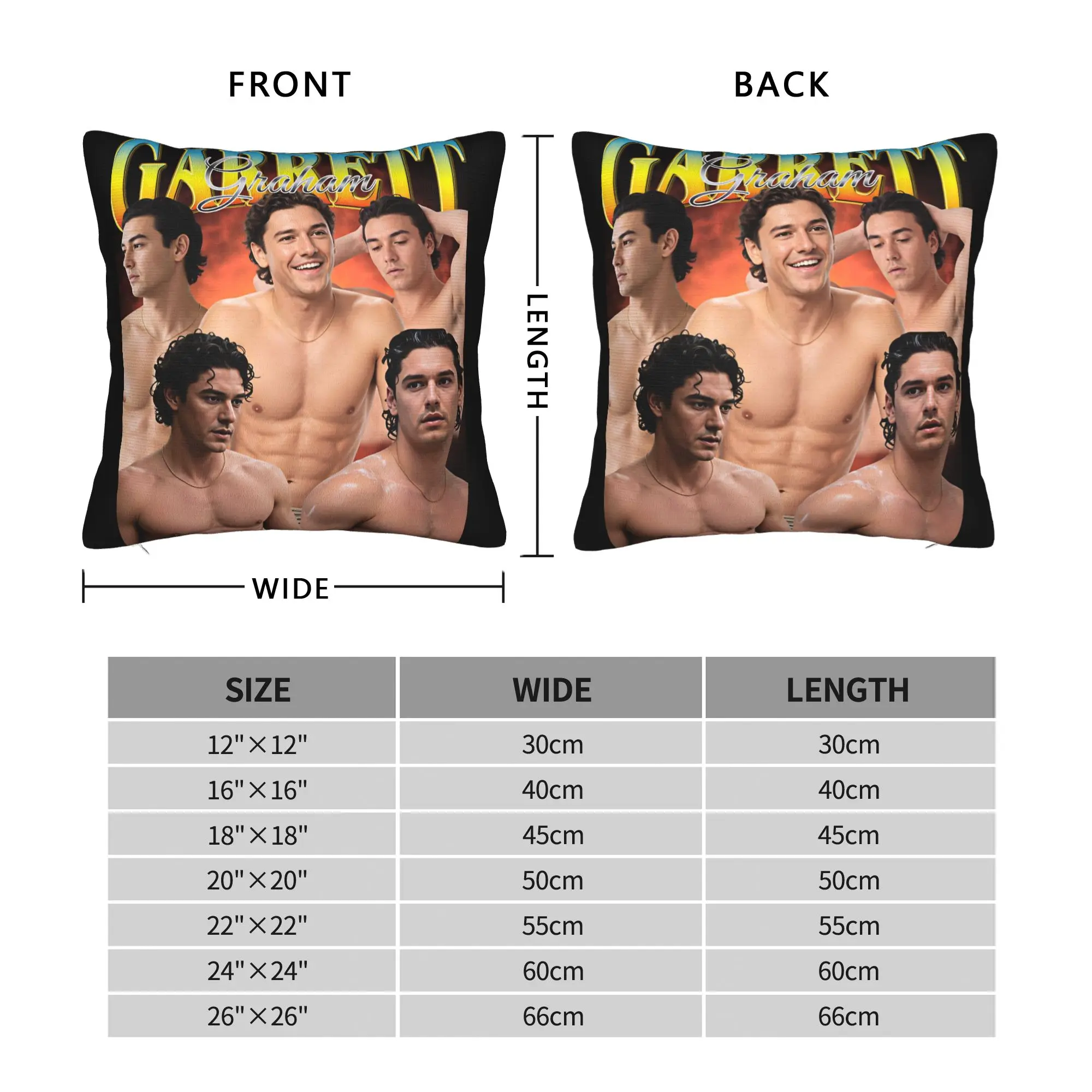 Garrett Graham Briar U Hockey Off Campus Series Poster Pillow Cover  Morden Pillow Case For Sofa Bedroom Home Decor Pillowcases