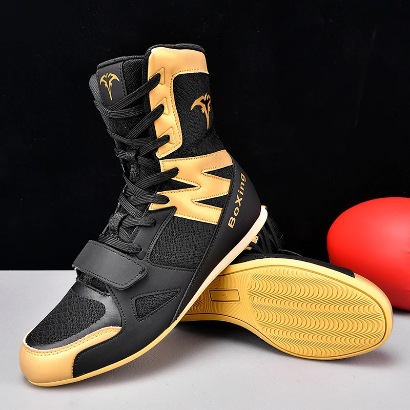 Professional Wrestling Shoes, Men's Boxing Shoes, Lightweight and Breathable Shoes, Anti Slip Wrestling Sports Shoes