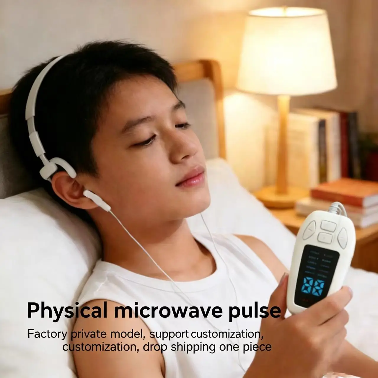 Vagus Nerve Stimulation for Sleep and Anxiety, CES Therapy Ear Clip Device with Pulse Electronic Acupuncture Technology
