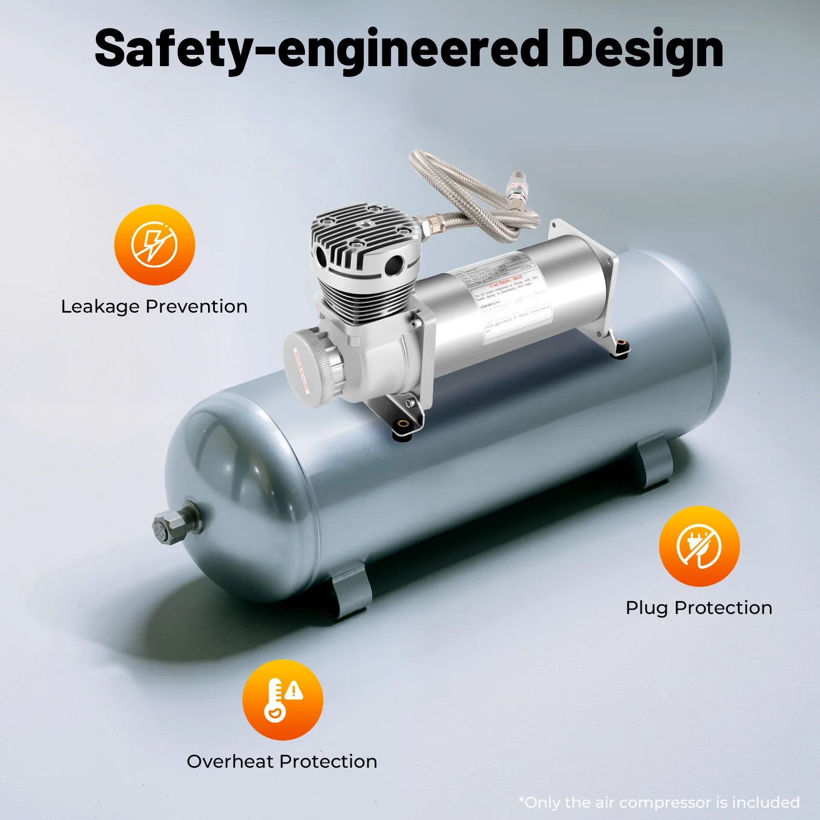 12V 에어 컴프레서 키트 빠른 효율 200-300W 에어 라이드 서스펜션 컴프레서 휴대용 헤비 듀티 에어 컴프레서