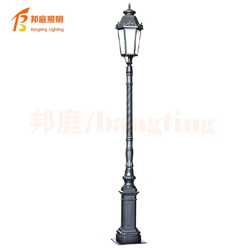 Landscape Park Decorative Courtyard Column Die-cast Aluminum outdoor waterproof Garden lamp Post Light