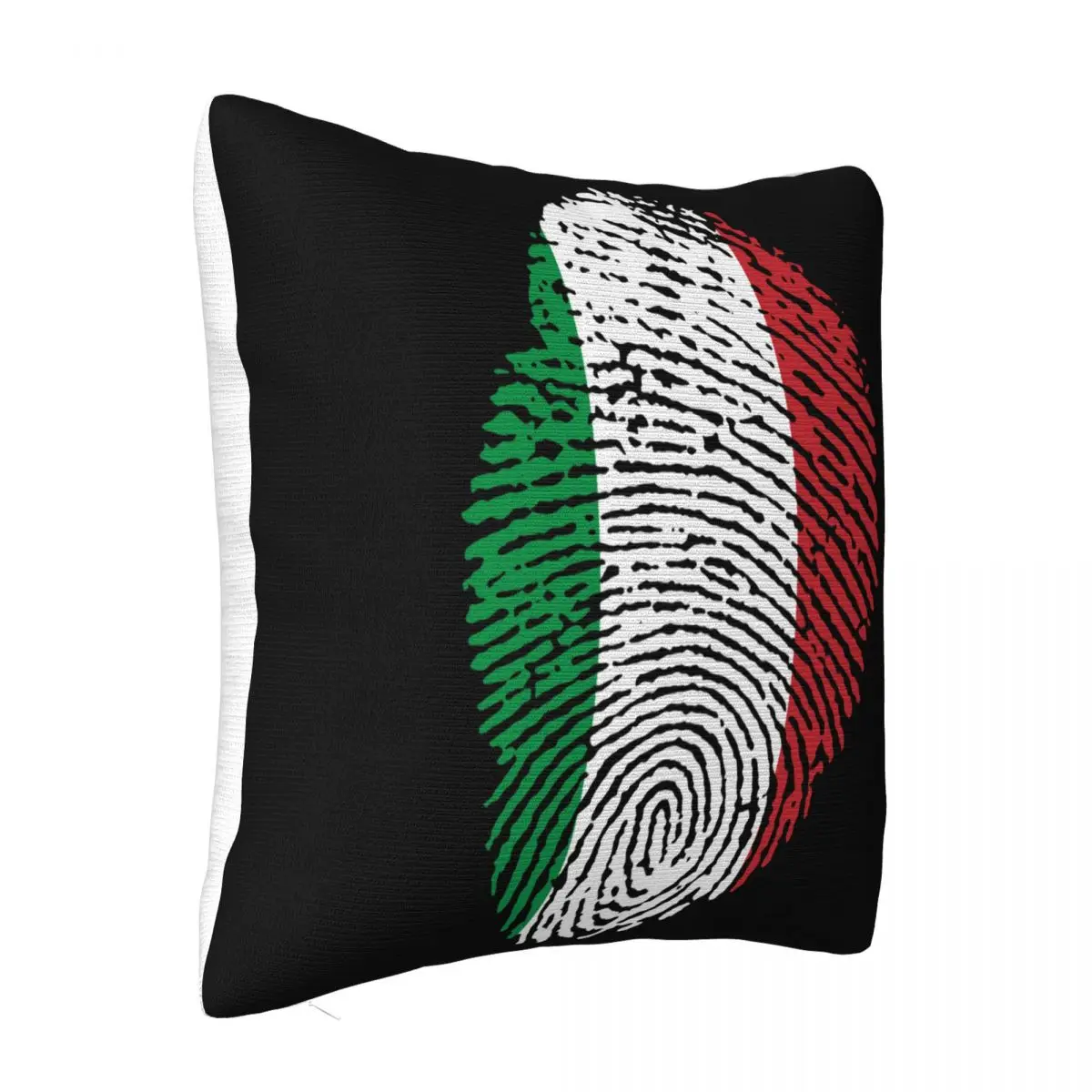 Italian Flag Fingerprint Men Cotton Italy Flag S Oversize Xxxl Blac Mens Sale Pillow Case