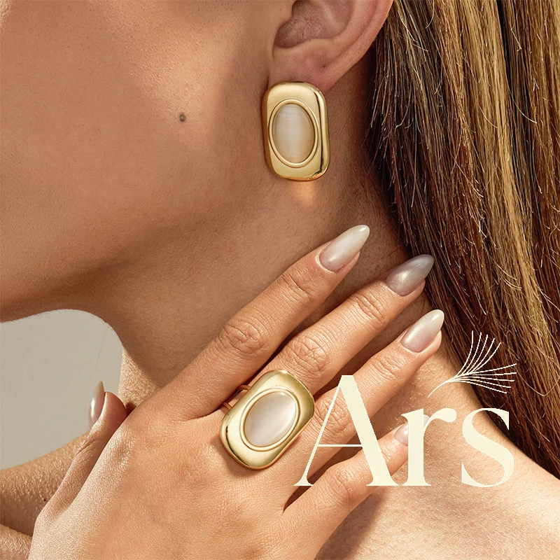 Ars Oval Opal Stud … - image