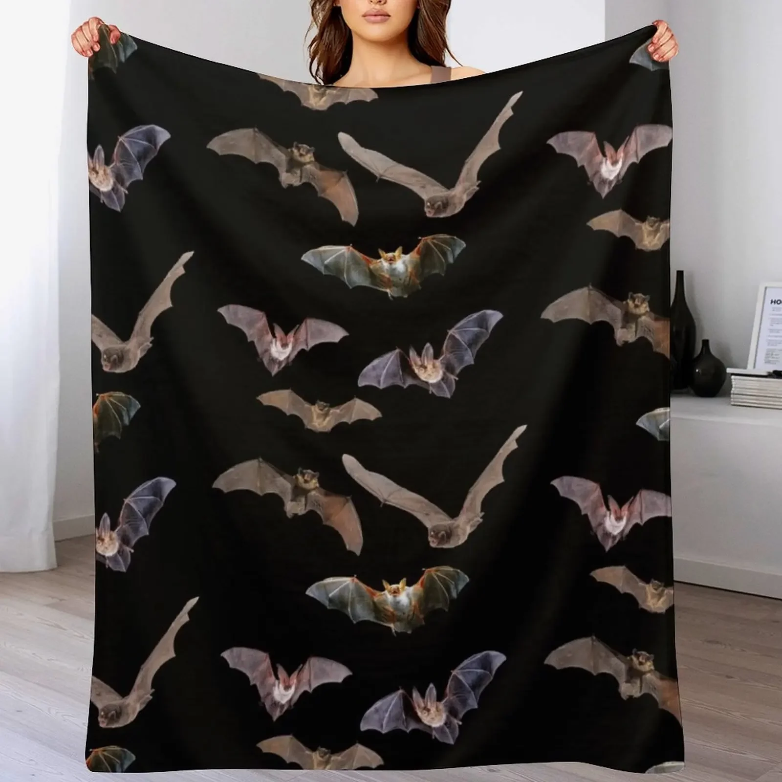

Bats Throw Blanket Stylish Warm Blanket for Living Room Bedroom