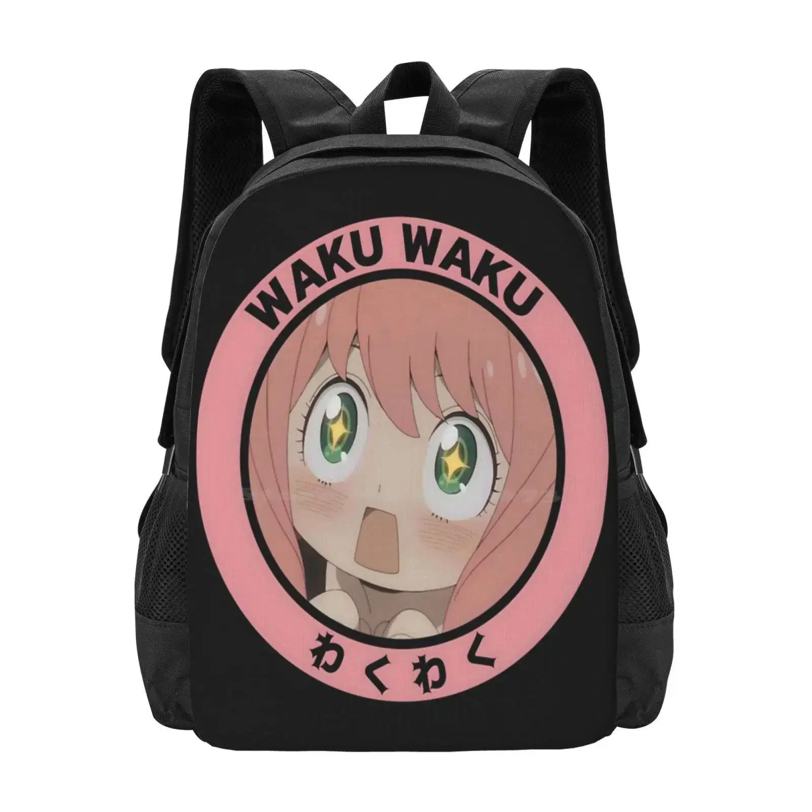 

Anya Waku-Waku " X Family " School Bags For Teenage Girls Laptop Travel Bags Anime Manga Japan Anya Waku Waku Anya Waku Waku