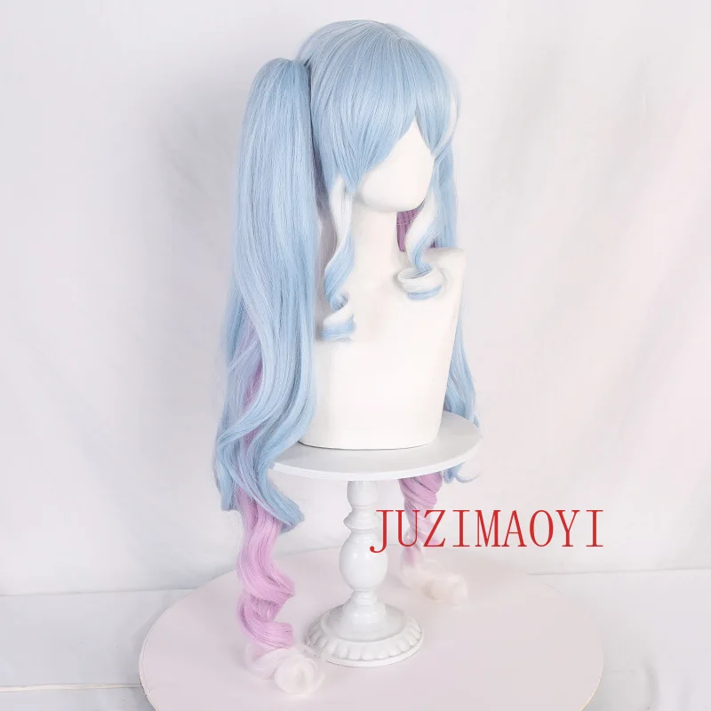 VOCALOID 2023 Snow Miku 90cm Anime Cosplay peruki włókno odporne na ciepło syntetyczne włosy + czapka z peruką