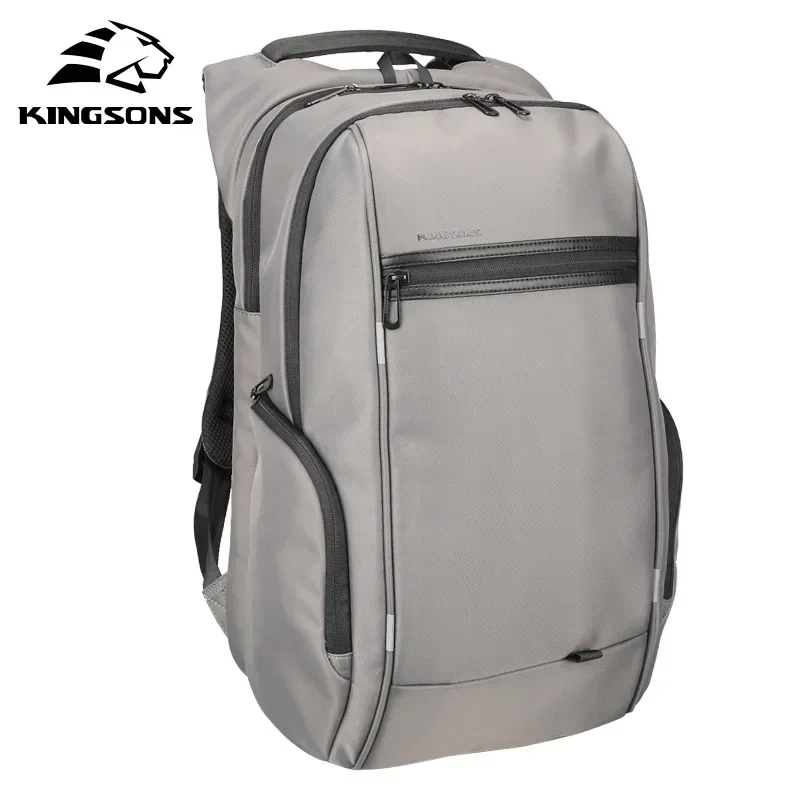 Kingsons Men Backpacks 15\'\' 17\'\' Laptop Backpack USB Charger Bag Anti-theft Backpack for Teenager Fashion Male Travel