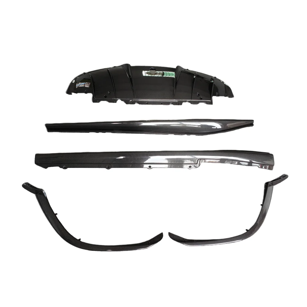 

For Ferrari 296 GTB New Carbon Fiber OEM Style Body Kit Carbon Fiber Front Bumper Lip Rear Diffuser Side Skirt